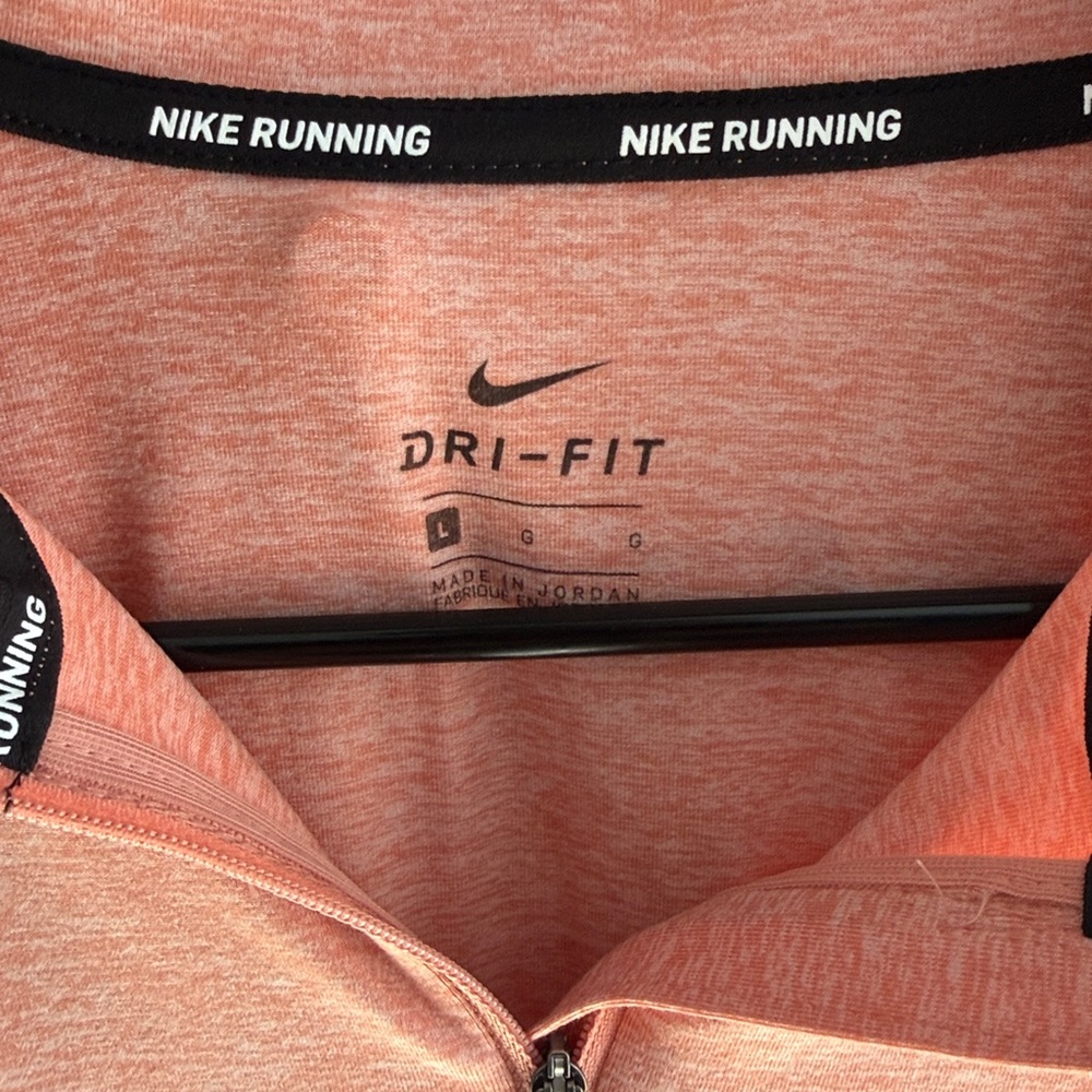 Nike Dri-FIT Half-Zip Pullover Women's Size L | Pink | Like New Running Top - Picture 11 of 13